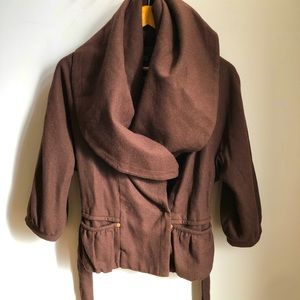 Red by Marc Ecko Cape Jacket- Brown